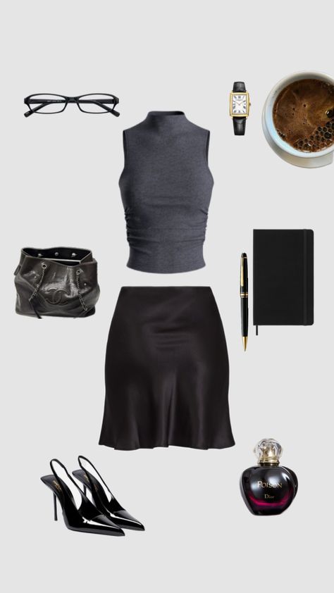 Siren Style Outfit, 90s Office Siren, Office Siren Core, Siren Office Aesthetic, Corpcore Office Siren, Siren Office Outfit, Office Siren Outfits, Skirt And Knee High Socks, Abbot Elementary