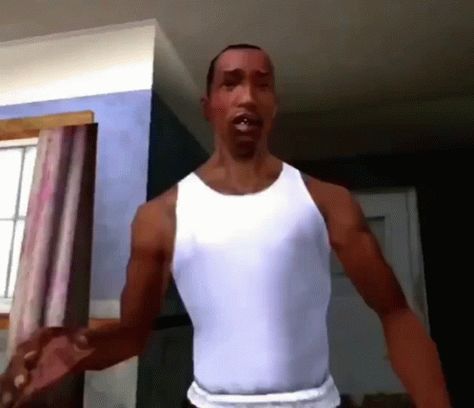 Cj Gta GIF - Cj Gta Gta San Adreas - Discover & Share GIFs Gta Funny, Carl Johnson, Funny Short Video Clips, Vines Funny Videos, Funny Video Clips, Troll Face, Reaction Face, Funny Short Clips, Instagram Funny Videos