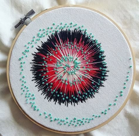 Abstract Embroidery, Contemporary Embroidery, Diy Embroidery Patterns, Floral Cross, Punch Needle Embroidery, Floral Cross Stitch, Flower Embroidery Designs, Modern Embroidery, Cross Stitch Patterns Free