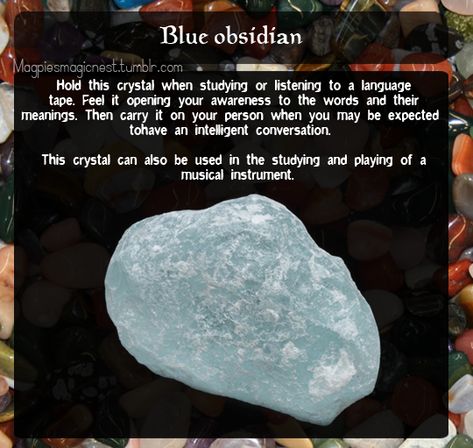 Magpie's Magic Nest Obsidian Crystal Meaning, Obsidian Meaning, Blue Obsidian, Chakra Health, Witch Spirituality, Obsidian Crystal, Angel Number Meanings, Witch Spell Book, Number Meanings