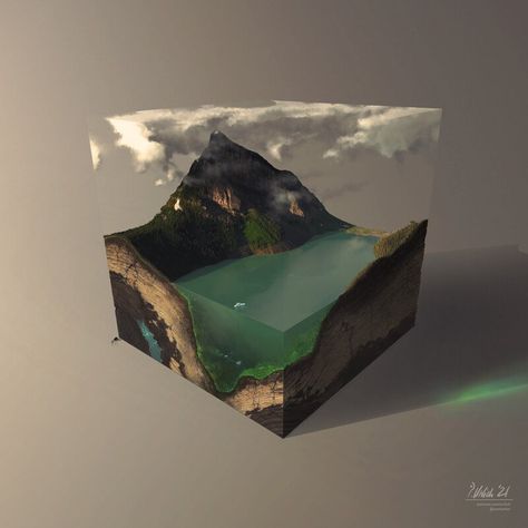 ArtStation - Mini Landscapes, Philipp A. Urlich Resin Landscape, Diorama Art, Mini Diorama, Epoxy Art, Isometric Art, Isometric Design, Epoxy Resin Wood, Epoxy Resin Crafts, Epoxy Resin Art