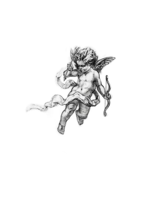 Cherub Tattoo Designs For Men, Small Angel Tattoo Men, Baby Angel Tattoo For Men, Tattoo Cherub, Cherub Tattoos, Eden Tattoo, Cupid Drawing, Cherub Tattoo Designs, Baby Angel Tattoo