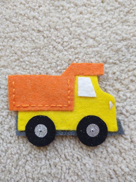 Dump Truck Felt Truck Pattern, Felt Ornaments Diy, Dump Truck, Felt Ornaments, Ornaments Diy, Christmas Crafts, Art Inspiration, Felt, Trucks