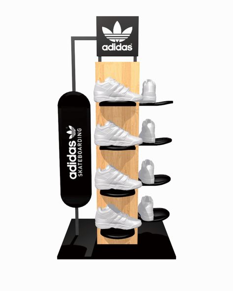 Display Shoes Ideas, Display Shoes Store, Shoes Display Retail Store Interiors, Contemporary Retail Store Design, Shoe Stand Design, Adidas Store Design, Shoes Display Ideas, Shoes Display Design, Shoe Display Retail