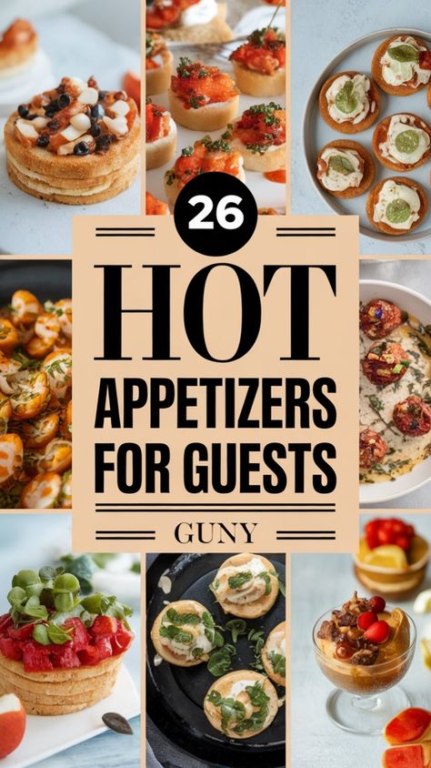 Looking for appetizers that will keep your guests coming back for more? These hot appetizers are easy to make, packed with flavor, and perfect for any occasion. Appetizers Ideas, Hot Appetizers, Party Spread, Chicken Appetizers, Appetizers For A Crowd, Meat Appetizers, Italian Appetizers, Seafood Appetizers, Easy Appetizers