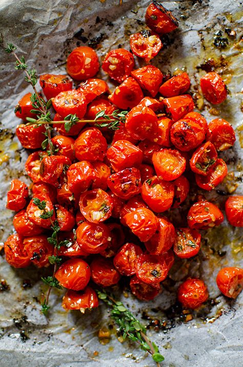 Roast Grape Tomatoes In Oven, Oven Roasted Grape Tomatoes, Blistered Tomatoes In Oven, Slow Roasted Tomatoes Oven, Bake Tomatoes Oven, Roast Cherry Tomatoes In Oven, Oven Roasted Cherry Tomatoes Recipe, Roasted Cherry Tomatoes Recipes, Roasting Cherry Tomatoes In Oven