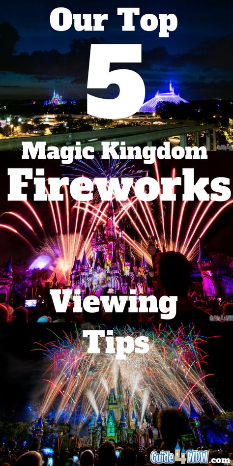 Our Top 5 Magic Kingdom Fireworks Viewing Tips. Walt Disney World and fireworks simply seem to go hand in hand, but fireworks tips for Magic Kingdom and the other parks are surprisingly rare. The show times are always changing, but some things always remain the same. So, today we're sharing some WDW fireworks viewing tips for Magic Kingdom to help you get the most out of your Disney nighttime entertainment. From the best viewing spots, to if you should try a dessert party, and much more! Disney World Fireworks, Discount Disney World Tickets, Disney World Honeymoon, Magic Kingdom Fireworks, Disney World For Adults, Disney World Secrets, Disney Honeymoon, Disney Fireworks, Disney World Christmas