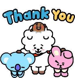 Cookie Bt21, Thanks Gif, Thank You Gifs, Watch Gif, 90s Cartoons, Cute Wallpaper For Phone, Bts Chibi, Bts Group, Thank You Stickers