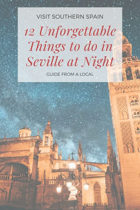 Are you looking for things to do in Seville at night? Our list of the most interesting activities to do at night is a must-read if you are on a journey to the beautiful Andalusian town of Seville. Watch a flamenco show, dance in one of Seville's nightclubs, or enjoy a chill night, tasting tapas. The choice is yours! Check out our guide to the 12 unforgettable things to do in Seville at night right now! # thingstodoatnight #sevilleatnight #seville #nightlife #andalucia Seville Spain Bucket List, What To Do In Seville Spain, Seville Things To Do, Things To Do In Seville Spain, Sevilla Aesthetic, Donald Rumsfeld, Spain Cities, Seville Spain Travel, Things To Do In Spain