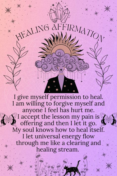 Witchy Affirmations, Witch Affirmations, Spiritual Wallpapers, Energy Healing Quotes, Natural Life Quotes, Affirmation Art, Divine Purpose, Yoga Spiritual, Purple Quotes