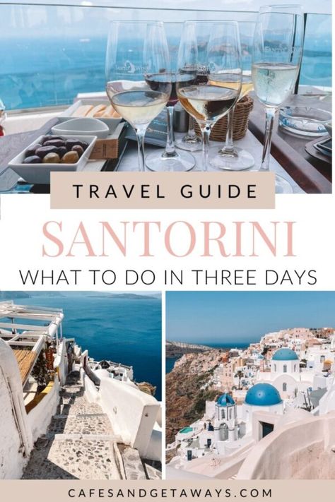 Santorini 3 day itinerary Santorini Travel Guide, Greece Honeymoon, Greece Itinerary, Santorini Travel, Honeymoon Travel, Santorini Greece, Travel Itinerary, Each Day, Santorini