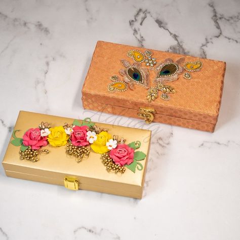 Handcrafted Cash Boxes for Shagun gifting at Indian weddings Gaddi Boxes Trousseau Packing, Cash Boxes, Packing Ideas, Wedding Essentials, Indian Weddings, Indian Wedding, Wedding Stationery, Diy And Crafts, Stationery