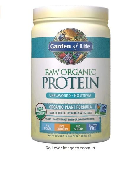 20 Servings *Packaging May Vary* Certified Vegan Gluten Free Organic & Non-GMO, Plant Based Sugar Free Protein Shake with Probiotics & Enzymes Best Vegan Protein Powder, Unflavored Protein Powder, Organic Protein Powder, Raw Protein, Best Vegan Protein, Protein Powder Shakes, Fitness Facts, Organic Protein, Brain Gym