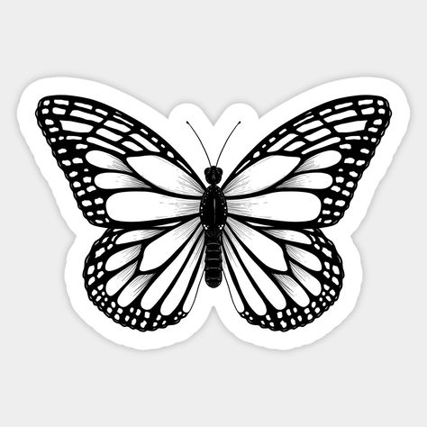 Scrapbook Butterfly Stickers, Butterfly Stickers Black And White, Butterfly Printable Black And White, Stickers To Print Aesthetic Black And White, Print Stickers Black And White, Aesthetic Sticker Black And White, Flower Stickers Black And White, Cute Black Stickers Printable, Stickers Aesthetic To Draw