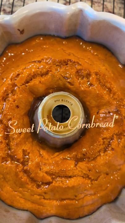 Sweet Potato Dessert Recipes, Easy Honey Butter, Creamy Corn Bread, Cornbread Cake, Cottagecore Recipes, Sweet Potato Dessert, Sweet Potato Cornbread, Mashed Sweet Potato, Sweet Potato Pie Southern