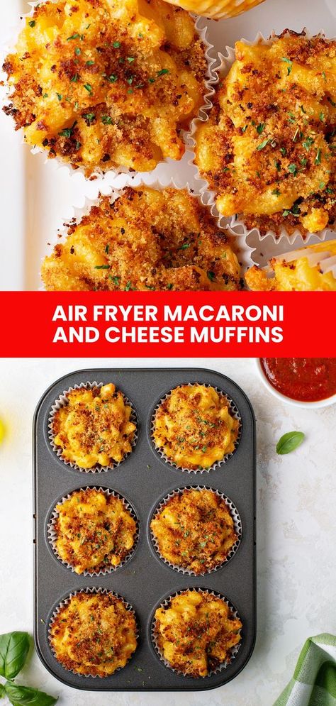 Fork To Spoon Easy Macaroni And Cheese, Baked Macaroni And Cheese, Muffins Easy, Easy Macaroni, Cheese Muffins, Baked Macaroni, Macaroni Cheese, Mac N Cheese, Mini Muffins