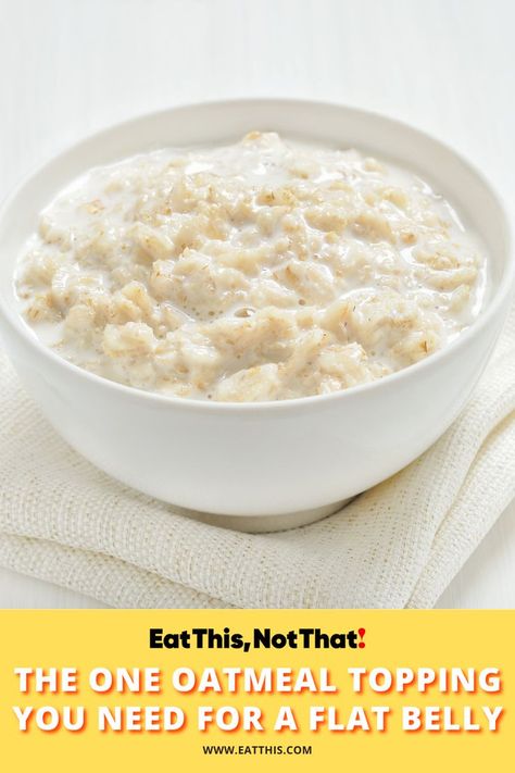 Oatmeal Diet Plan, The Best Oatmeal, Oatmeal Toppings, Oatmeal Diet, Eat This Not That, Belly Fat Diet, Best Oatmeal, Healthy Oatmeal, C Section