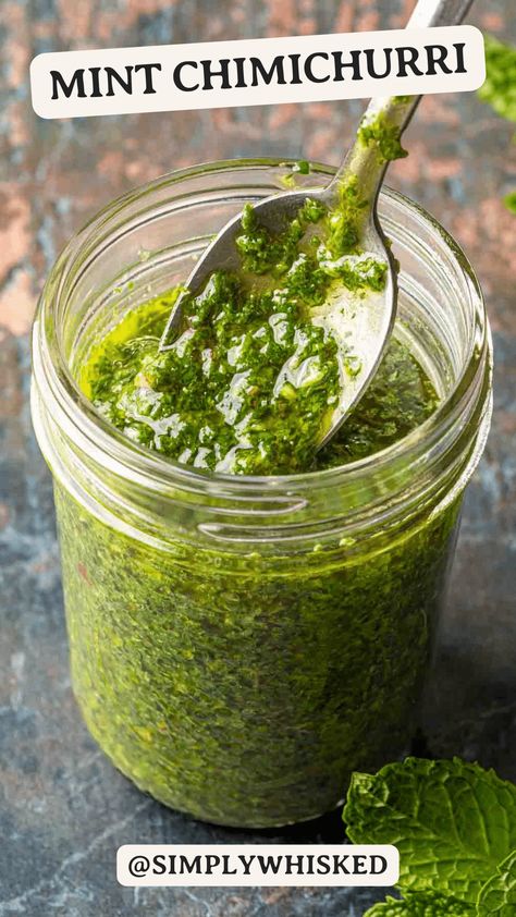 Homemade Basil Pesto, Lamb Sauce, Pesto Sauce Recipe, Basil Pesto Sauce, Basil Pesto Recipes, Walnut Pesto, Cafe Delites, Italian Sauce, Mint Sauce