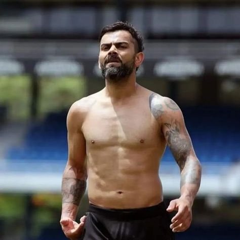 Virat Kohli Body, Ms Dhoni Movie, Tattoo King, David Beckham Style Outfits, Virat Kohli Portrait Photography, Hairstyle 2023, David Beckham Style, Famous Indian Actors, Workout Pics