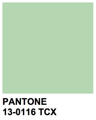 Pantone 13-0116 TCX Pastel Green Pantone Green, Green Pantone, Color Trends 2017, Danish Pastel Aesthetic, Stone Wall Design, Ios Theme, Sea Green Color, Pantone Colors, Room Color Schemes