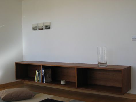 Floating sideboard — CRAIG HELLIWELL Floating Sideboard, Donald Judd, Low Bookshelves, Walk In Closet, Sideboard, Bookshelves, Floating, Interior Design, Design