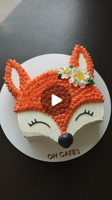 Fox Birthday Party, Cupcakes For Men, Fox Cake, Hedgehog Cake, Fox Party, Chocolate Homemade, Animal Birthday Cakes, Up Cake, Fox Birthday