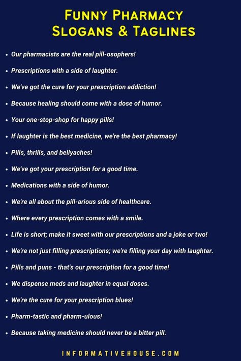 Revolutionize Your Pharmacy: Funny Pharmacy Slogans to Inspire! Slogan On Pharmacist Day, Pharmacy Poster Ideas, Pharmacy Slogan Ideas, Pharmacy Tech Humor, Pharmacy Jokes, Pharmacy Technician Humor, Pharmacy Funny, Pharmacist Humor, Pharmacist Quote