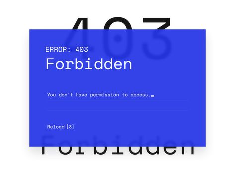 Error: 403 Forbidden by Intracerebrally Error 403, Error Code, Error Page, Global Community, Sydney, Layout, Coding, Quick Saves