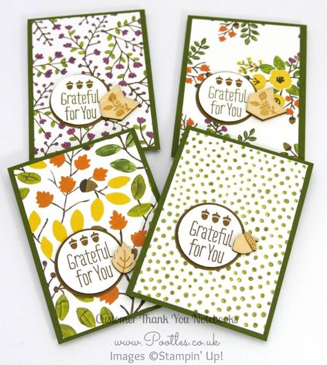 Stampin' Up! Demonstrator Pootles - September Thank You Gift Notebooks Tutorial Mossy Meadow Notepad Diy, Note Pad Holder, Note Pad Covers, Mini Note, Envelope Punch Board, Craft Show Ideas, Mini Scrapbook, Notebook Gifts, Thanksgiving Cards