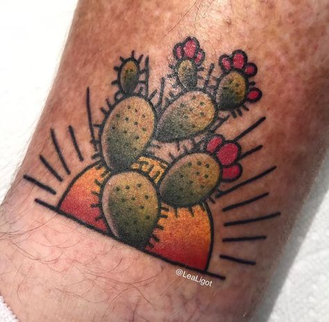 Cactus Tattoo Prickly Pear, Old School Cactus Tattoo, Little Cactus Tattoo, Prickly Pear Cactus Tattoo, Prickly Pear Tattoo, Pear Tattoo, Elbow Tattoo, Cactus Tattoo, Elbow Tattoos