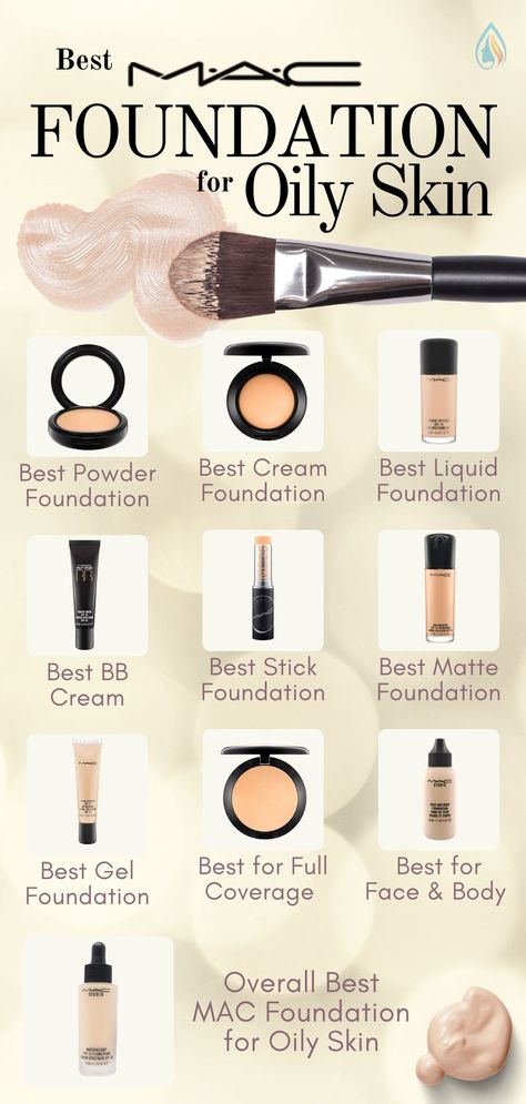 Which Foundation Is Best For Oily Skin, Foundation By Skin Tone Range, Concelear For Oily Skin, Best Powder Foundation For Oily Skin, Matte Foundation For Oily Skin, Foundation Oily Skin, Best Face Foundation, Concealer For Oily Skin, Mac Foundation Shades