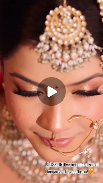 Rakhi thakur on Instagram: "This song 🧡✨✨  MUA RAKHI, what are your thoughts🤩 And for my lovely clients, if you’re looking for a similar subtle yet striking look for your special day , hit the DMs! #DuskyMakeup #Sabyasachilnspired #heeramandi #heeramandimakeuplook (Heeramandi, Heeramandi makeup look, sabyasachi makeup look, lahore, indian makeup artist, trending reels, explore, paasa, tika, nude makeup glam, bridal makeup, indian brides, delhi makeup artist)" Heeramandi Makeup, Heeramandi Look, Sabyasachi Makeup, Nude Makeup Looks Indian, Bridal Makup, Bridal Makeup Indian, Glam Bridal Makeup, Makup Looks, Makeup Glam