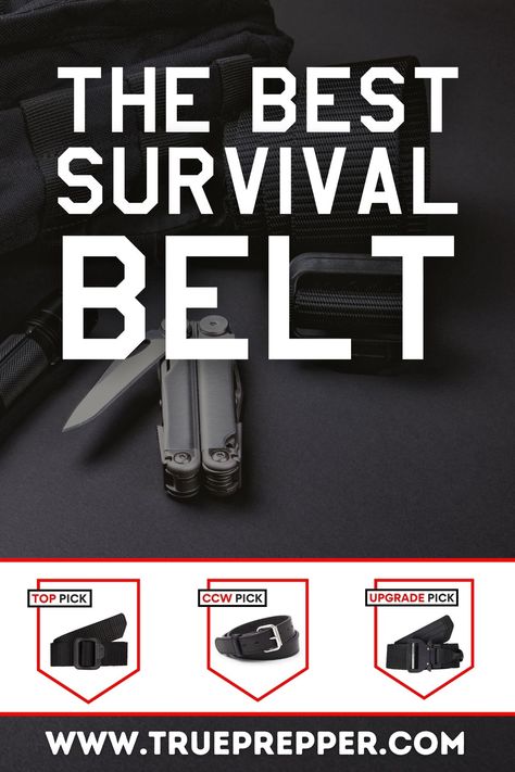 Best Survival Belt | 2023 Reviews & Buying Guide | TruePrepper Concealed Carry Belt, Survival Belt, Edc Belt, Paracord Belt, Battle Belt, Tactical Belt, Webbing Belt, American Leather, Edc Gear