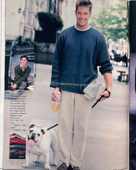 Old J Crew Ads, 90s J Crew Men, J Crew 90s Catalogue, 90s Men Outfits, Warmer Outfits, Americana Fashion Men, Steve Mcqueen Style, J Crew Catalog, 1990s Men