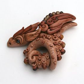 twenty pound tabby: Dragons in Polymer Clay Clay Dragon Tutorial, Polymer Clay Dragon Tutorial, Polymer Clay Dragon Earrings, Diy Polymer Clay Dragon Tutorials, Polymer Clay Dragon Easy, Dragon Tutorial, Polymer Clay Dragon Wings, Polymer Clay Dragon Pendant, Clay Creatures