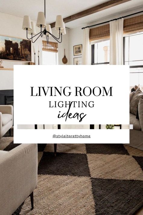 Living Room Lighting Ideas Front Room Lighting Ideas, Living Room Lamp Placement, Living Room Overhead Lighting, Different Types Of Lighting, Living Room Lighting Ideas, Rectangular Living Rooms, Modern Living Room Lighting, Wall Sconces Living Room, Room Lighting Ideas