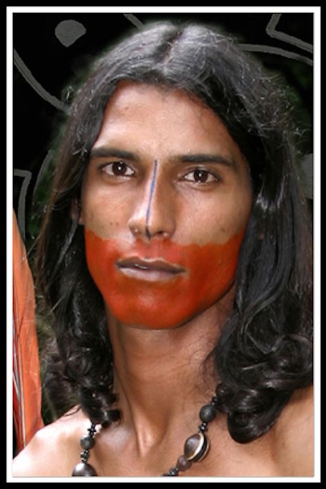 Taino Indian from Puerto Rico Taino Clothing, Taino Indians, Polynesian Men, Unique Faces, Island Girl, Body Painting, Puerto Rico, Culture Art