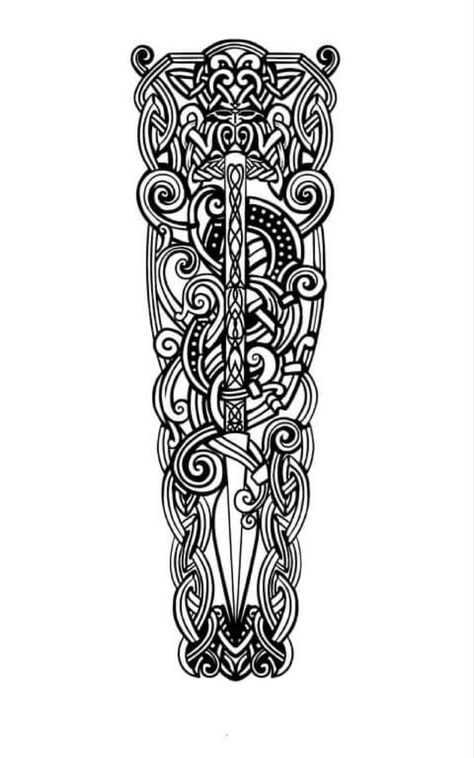 Norse Tattoo Filler, Men’s Celtic Tattoos, Celtic Warrior Tattoo For Men, Celtic Arm Sleeve Tattoos, Scottish Viking Tattoo, Pagan Tattoo Sleeve, Celtic Leg Tattoo, Scottish Warrior Tattoo, Celtic Hand Tattoo