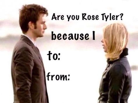 Doctor Who Valentines, Doctor Who Rose, Doctor Who Episodes, Doctor Who Funny, Doctor Who Memes, Rose Tyler, Tenth Doctor, Nerd Love, I Want To Cry