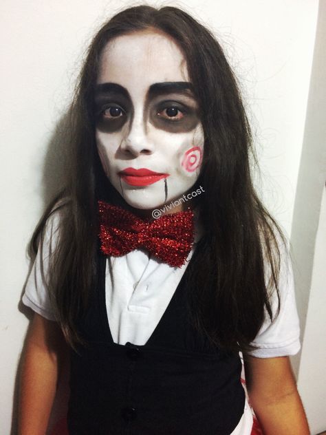 Jig Saw easy makeup Halloween ideas Jig Saw Makeup, Saw Makeup, Makeup Halloween Ideas, Jig Saw, Halloween Makeup Easy, Easy Makeup, Simple Makeup, Halloween Ideas, Halloween Makeup