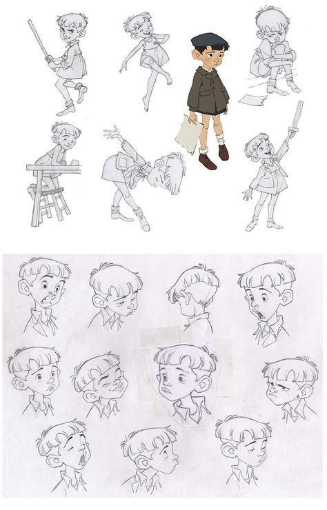 © Borja Montoro - Character design references Character Design Disney Style, Character Design Pose Sheet, Expression Sheet Character Design, Disney Character Sheet, Kids Reference Drawing, Kid Reference Drawing, Little Boy Character Design, Kid Drawing Reference, Kids Character Design