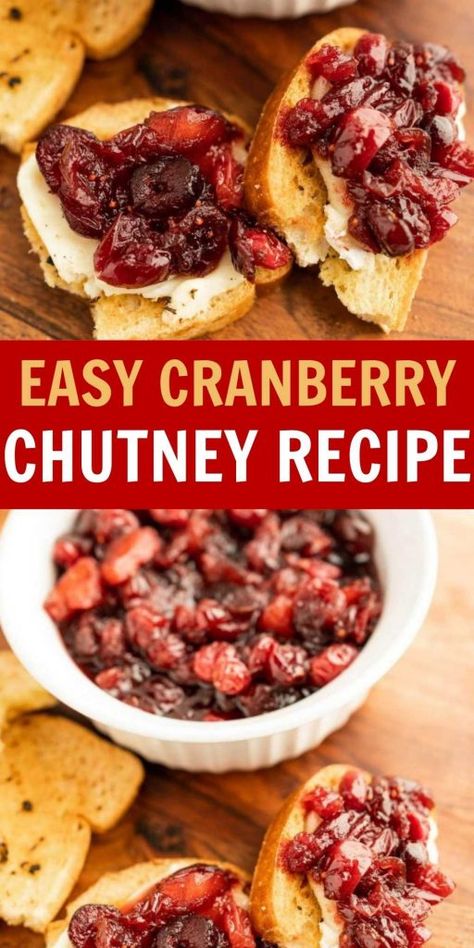 Cranberry Apple Chutney, Cranberry Chutney Recipe, Apple Chutney Recipe, Apple Chutney, Pastry Appetizer, Cranberry Chutney, Eating On A Dime, Cranberry Apple, Holiday Side Dish