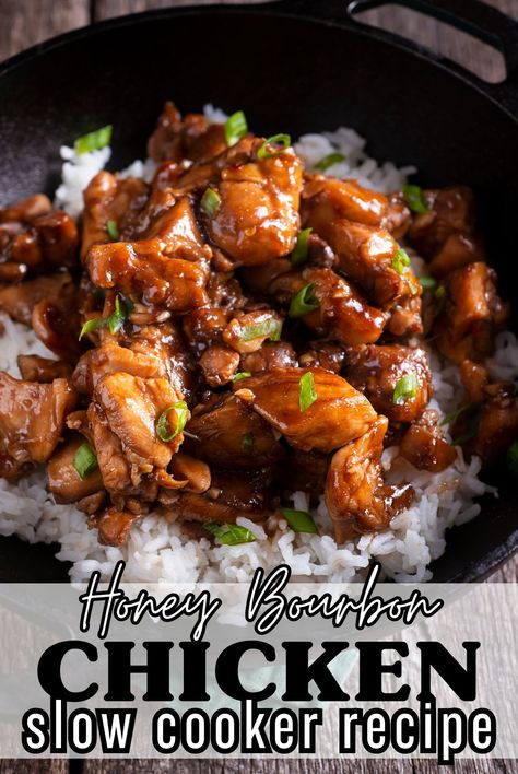 Honey Bourbon Chicken Slow Cooker Recipe 1 Honey Bourbon Chicken Slow Cooker Recipe Burbon Chicken Slow Cooker, Burbon Chicken Recipe Crock Pot, Honey Bourbon Chicken Crockpot, Crock Pot Honey Bourbon Chicken, Honey Bourbon Chicken Instant Pot, Crockpot Bourbon Chicken Thighs, Slow Cooker Honey Bourbon Chicken, Easy Chicken Crockpot Dinners, Slow Cooker Korean Chicken