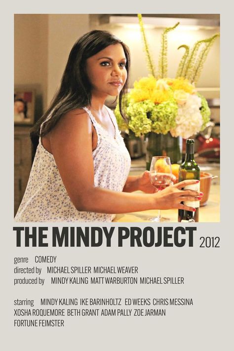 Show Polaroid Poster, Project Poster, Chris Messina, Six Seasons, Mindy Project, The Mindy Project, Mindy Kaling, Polaroid Poster, Movie Songs