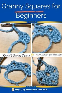 Easy Granny Square For Beginners Free, How To Read A Crochet Pattern, Basic Granny Square Crochet Pattern Free, Crochet Granny Squares For Beginners, No Gap Granny Square, Beginner Granny Square Crochet, How To Crochet A Granny Square, Easy Granny Square Crochet Pattern, Granny Square Beginner