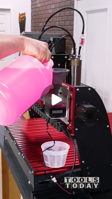 ToolsToday on Instagram: "Installing the 3hp liquid cooled spindle on the new Next Wave Shark HD510 CNC machine, all available on our website! The spindle was easy to install and get setup. The machine comes with Vectric V-Carve Desktop design software so you're ready to start making things with the machine, can't wait to show more from this setup! - - - - - - - #TeamTOOLSTODAY - - - - - - - #toolstoday #cncmachine #cnc #maker #makersgonnamake #cncrouter #oddlysatisfying" Cnc Spindle, Desktop Cnc, Cnc Software, Cnc Router Machine, Desktop Design, Making Things, Cnc Router, Design Software, The Machine