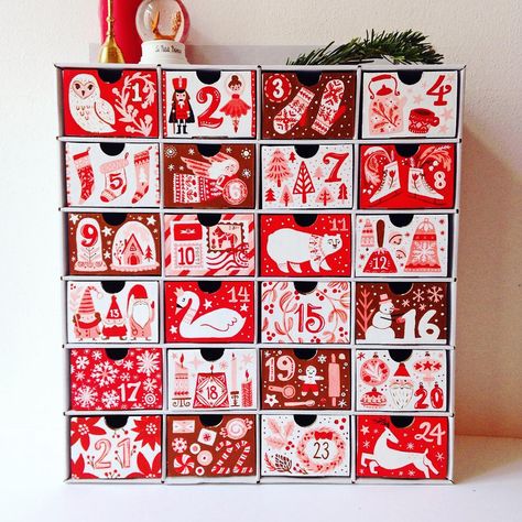 Tonia Dee on Instagram: “Took advantage of the 10 minutes of sunshine we had in Prague recently to photograph the finished hand painted advent calendar with a bit…” Hand Painted Advent Calendar, Watercolor Advent Calendar, Painted Advent Calendar, Wooden Advent Calendar, Prague, Christmas Food, 9 And 10, Advent Calendar, Advent