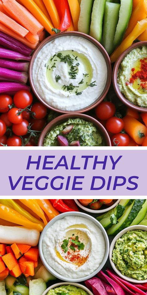 Explore an assortment of healthy dips for veggies, including hummus and yogurt-based sauces, to enhance your snack choices. This pin showcases easy recipes, making veggies irresistible for any occasion. Healthy Veggie Dip, Vegetable Dip Recipe, Healthy Dip Recipes, Classic Hummus, Creamy Spinach Dip, Healthy Dip, Veggie Platter, Lemon Garlic Pasta, White Bean Dip