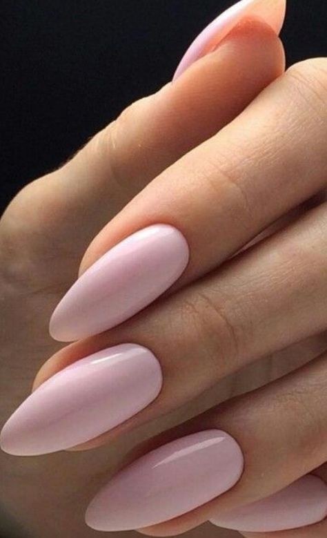 Pretty Almond Nails Classy Pink, Fabulous Nails Classy, Nail Baby Pink, Acrylic Nails Chic, Soft Pink Almond Nails, Nails Blush Pink, Nails Almond Pink, Ballerina Pink Nails, Pink Nails Simple