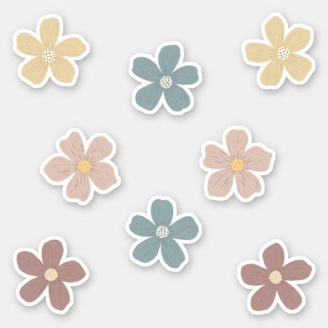 Spring flowers sticker. Add a touch of spring to your belongings with these cheerful stickers. . #Flowers_Design_For_Scrapbook #Flower_Sticker_For_Journal #Flowers_Aesthetic_Design_Stickers #Flower_Design_For_Scrapbook Floral Flower Sticker, Cute Flower Stickers Aesthetic, Flower Sticker For Journal, Locker Stickers Aesthetic, Flowers Aesthetic Design Stickers, Kawaii Flower Stickers, Spring Aesthetic Stickers, Aesthetic Flowers Printable, Flower Scrapbook Stickers